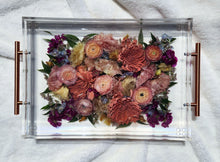Load image into Gallery viewer, Reserved for Payton - Custom Floral Preservation Tray 12x16