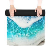 Load image into Gallery viewer, Sunset Wave Rubber Yoga Mat