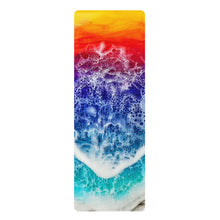 Load image into Gallery viewer, Sunset Wave Rubber Yoga Mat