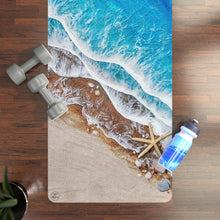 Load image into Gallery viewer, Beach Wave Rubber Yoga Mat
