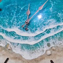 Load image into Gallery viewer, Rose Gold Accent Beach Clock