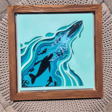 Load image into Gallery viewer, The Swimmer Layered Wood Wall Art