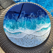 Load image into Gallery viewer, Terrazzo & Blue Lazy Susan