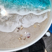 Load image into Gallery viewer, Siesta Key Gulf Wave Table - Removable Tray Top