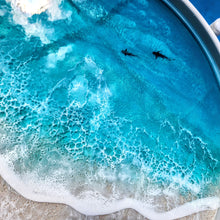 Load image into Gallery viewer, Siesta Key Gulf Wave Table - Removable Tray Top