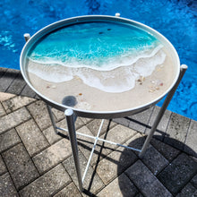 Load image into Gallery viewer, Siesta Key Gulf Wave Table - Removable Tray Top