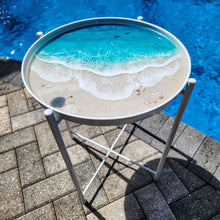 Load image into Gallery viewer, Siesta Key Gulf Wave Table - Removable Tray Top