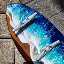 Load image into Gallery viewer, Ocean Wave Towel Rack - Blues