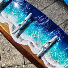 Load image into Gallery viewer, Ocean Wave Towel Rack - Blues