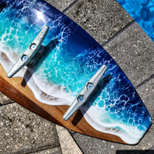 Load image into Gallery viewer, Ocean Wave Towel Rack - Blues