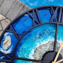 Load image into Gallery viewer, Deep Blue Island Clock - Ready to Ship