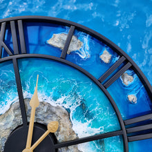 Load image into Gallery viewer, Deep Blue Island Clock - Ready to Ship