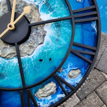 Load image into Gallery viewer, Deep Blue Island Clock - Ready to Ship