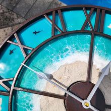 Load image into Gallery viewer, Tropical Island Clock - Ready to Ship