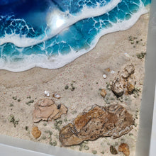 Load image into Gallery viewer, Framed Textured Beachscape Wall Art