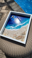 Load image into Gallery viewer, Framed Textured Beachscape Wall Art