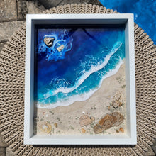 Load image into Gallery viewer, Framed Textured Beachscape Wall Art