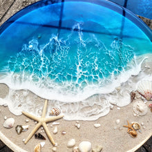 Load image into Gallery viewer, Blue Gulf Coast Beach Lazy Susan