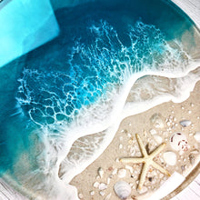 Load image into Gallery viewer, Turquoise Waves Lazy Susan