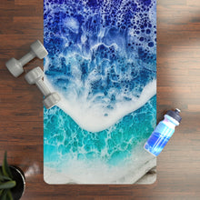 Load image into Gallery viewer, Sunset Wave Rubber Yoga Mat