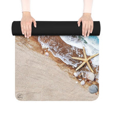 Load image into Gallery viewer, Beach Wave Rubber Yoga Mat