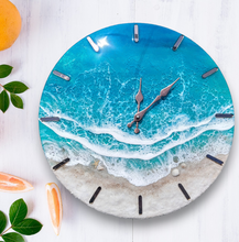 Load image into Gallery viewer, Rose Gold Accent Beach Clock