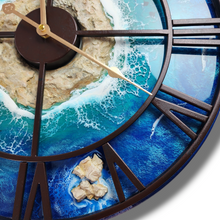 Load image into Gallery viewer, Deep Blue Island Clock