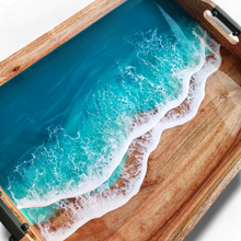 Load image into Gallery viewer, Tropical Turquoise Wave Tray