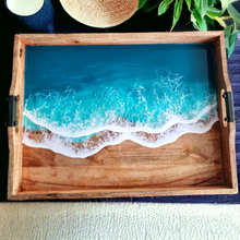 Load image into Gallery viewer, Tropical Turquoise Wave Tray