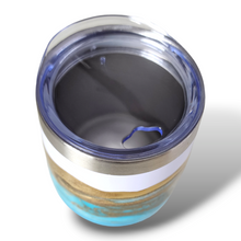 Load image into Gallery viewer, 12oz. Blue & Gold Tumbler - White Base