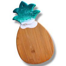 Load image into Gallery viewer, Pineapple Wave Serving Board - Turquoise