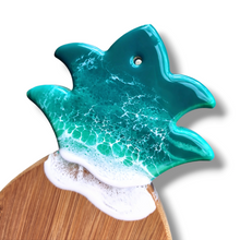 Load image into Gallery viewer, Pineapple Wave Serving Board - Turquoise