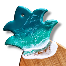 Load image into Gallery viewer, Pineapple Wave Serving Board - Turquoise