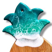 Load image into Gallery viewer, Pineapple Wave Serving Board - Turquoise
