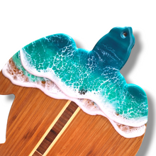 Load image into Gallery viewer, Turtle Wave Serving Board - Turquoise
