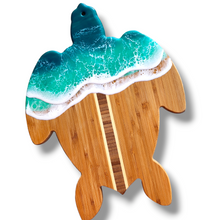 Load image into Gallery viewer, Turtle Wave Serving Board - Turquoise