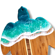 Load image into Gallery viewer, Turtle Wave Serving Board - Turquoise