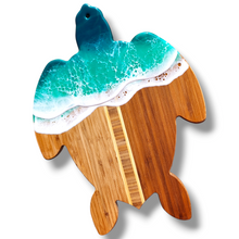Load image into Gallery viewer, Turtle Wave Serving Board - Turquoise