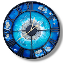 Load image into Gallery viewer, Deep Blue Island Clock - Ready to Ship