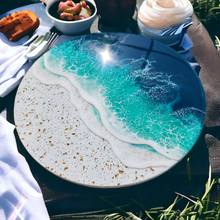 Load image into Gallery viewer, Terrazzo & Turquoise Lazy Susan