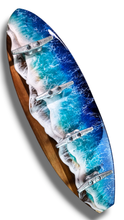 Load image into Gallery viewer, Ocean Wave Towel Rack - Blues
