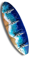 Load image into Gallery viewer, Ocean Wave Towel Rack - Blues