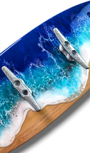 Load image into Gallery viewer, Ocean Wave Towel Rack - Blues