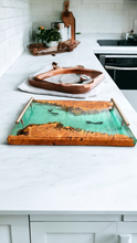 Load image into Gallery viewer, Maple Burl Mermaid Tray