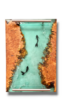 Load image into Gallery viewer, Maple Burl Mermaid Tray