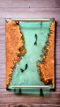 Load image into Gallery viewer, Maple Burl Mermaid Tray
