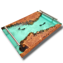Load image into Gallery viewer, Maple Burl Mermaid Tray