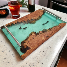 Load image into Gallery viewer, Maple Burl Mermaid Tray