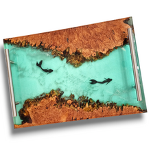 Load image into Gallery viewer, Maple Burl Mermaid Tray