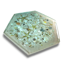 Load image into Gallery viewer, Ocean Floor Hexagonal Lazy Susan